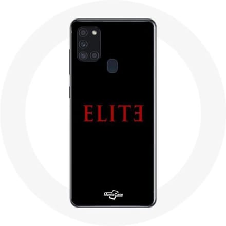 Coque - Samsung - Galaxy A21S - Souple - Logo Rouge - Protection noir