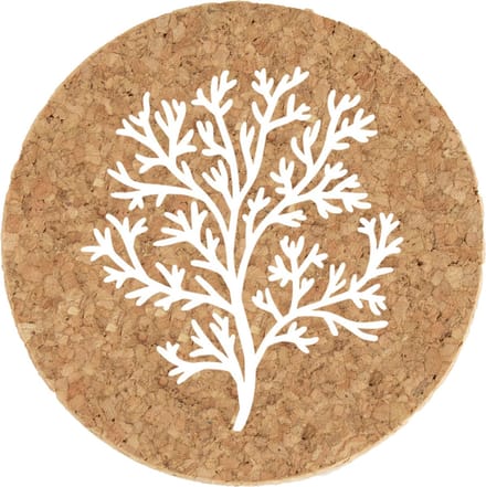 LIGA - Placemats Koraal Set van 2 Stuks - Kurk - Beige -