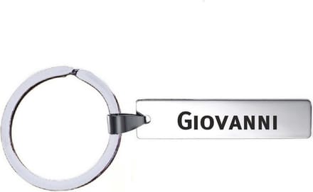 Sleutelhanger Met Naam - Giovanni - RVS