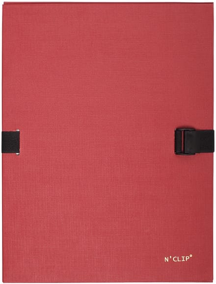 Exacompta N'CLIP® Map uitrekbare rug en klep - Rood - 21509E