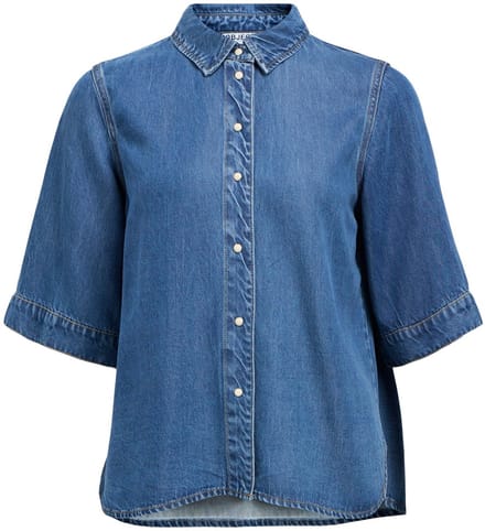 Object Spijkerblouse Korte mouwen