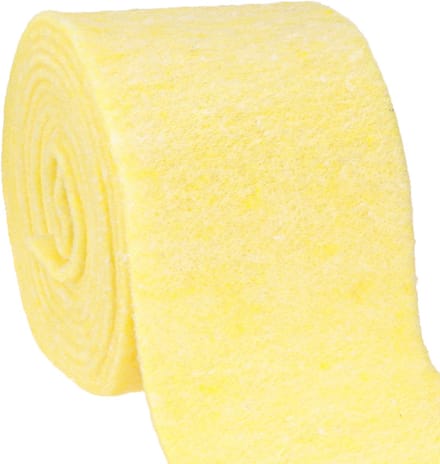 Vilten lint lichtgeel 15cm 5m