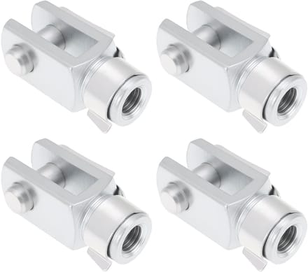 Dailygoods- Clevis 4 Stuks - Quick Release - Universele Montage - Duurzame Constructie - 42mm Lengte - Veerpen Inclusief - Haak