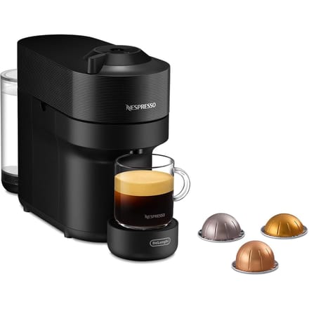 Nespresso Vertuo De'Longhi ENV90.B Vertuo Pop compacte koffie- en espressocapsulemachine, koffiecapsulemachine voor Vertuo-capsules, 0,6 l - zwart