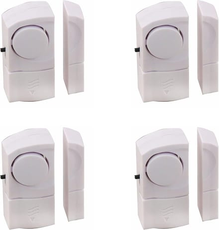 Set van 4 magnetische deur- en raamalarmen - wit