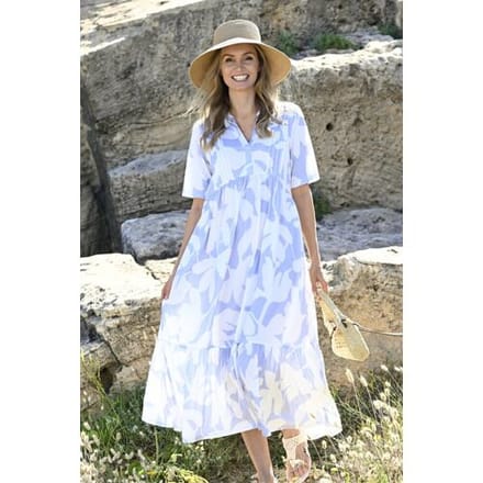Lang nachthemd flora Ringella Blauw vrouw 38