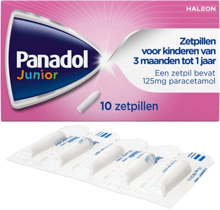 Panadol Junior Paracetamol 125mg - 2 x 10 zetpillen
