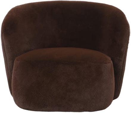 PTMD - Fauteuil Aphrodite - Bruin - 88x87x70cm