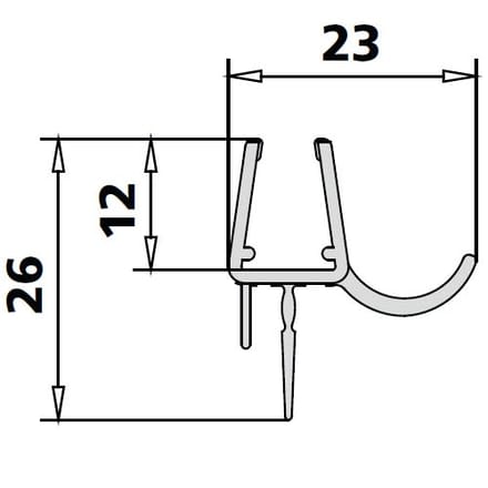 Kermi Atea replacement sealing strips 2534047