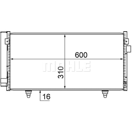 Condensator, airconditioner MAHLE AC 718 000S