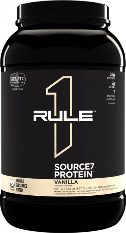 Rule1 R1 Source7 Gelato Protein (2lbs) Vanilla Ice Cream - Eiwitten - Eiwit Mix