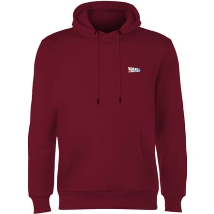 Back To The Future Hoodie - Burgundy - S