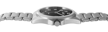 JUST Herenhorloge titanium van titanium met datumweergave, antiallergisch, 5 ATM