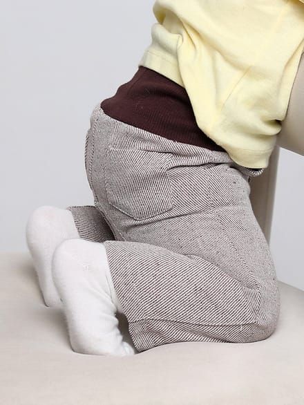 RobyKris Baby Broek - Katoen - Lichtbruin - Maat 80-86