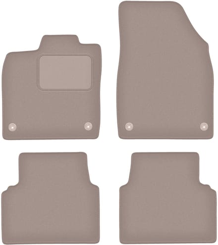 Beige velours vloermatten voor: Volkswagen ID.3 hatchback (2019-)