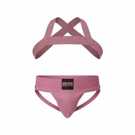 Barcode Berlin Multipack 1x Sergey Jockstrap + 1x Matt Pop Harness Brownishpurple - MAAT S - Heren Ondergoed - Jockstrap voor Man - Mannen Jock
