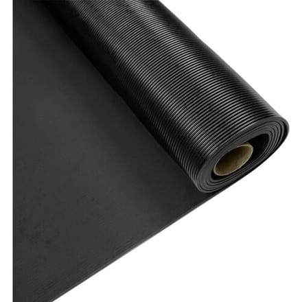 DEFENDER by Adam Hall Fine-Ribbed Mat 1m x 2m Kabelmat Zwart