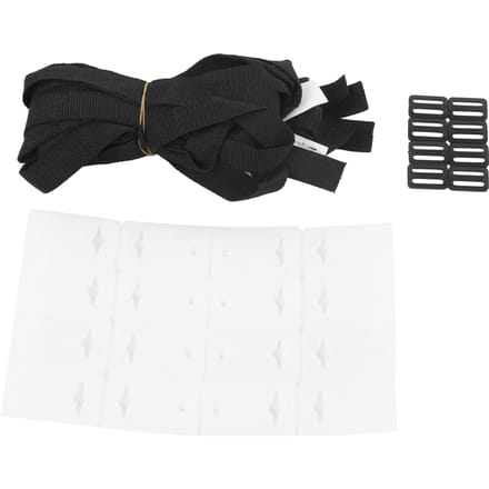 8 Sets Zwembad Rolband Solar Afdekking Rolbevestigingskit met Koordplaten en Gespen black