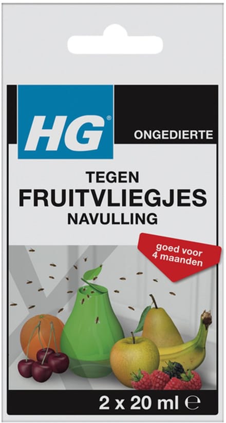 6x HG Hgx Fruitvliegjesval Navulling 40 ml