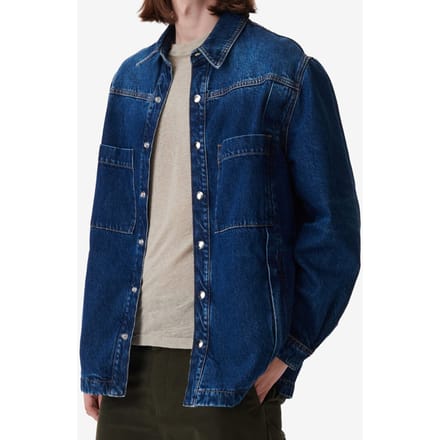 IRO Paris Kosse Overshirt Mid Blue Größe: S | Casual hemden Outlet | Herren | Blau