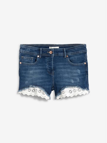 Next - Dames - Denim short - Blauw