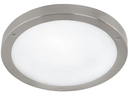 Buiten Plafondlamp met LEDs en Bewegingssensor - Roestvrij Staal en Glas met IP44 Bescherming