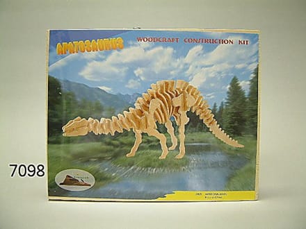 Bouwpakket 3D Puzzel Apatosaurus Dino Dinosaurus- hout