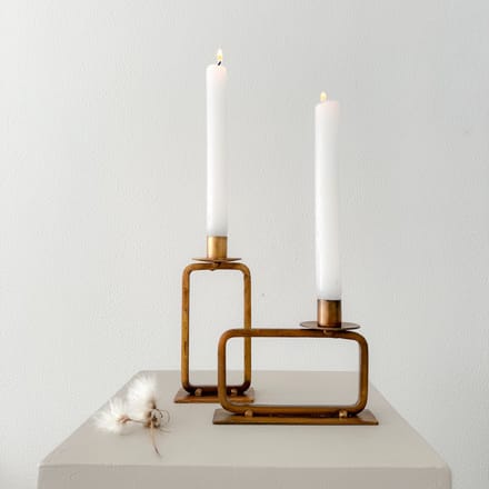 Homedeco Dave – Kandelaar – Metaal – Brass Finish – Goud