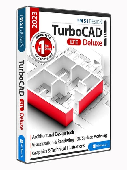 TurboCAD 2023 Deluxe Jaarlijkse Licentie Duits