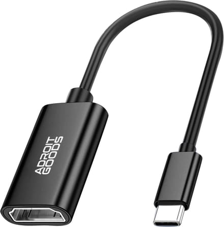 AdroitGoods Usb-C Naar HDMI Adapter - 4K @30Hz - Zwart