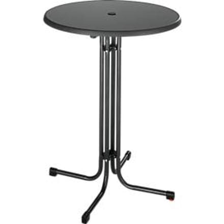 Bartafel Quickstep  - Ø 850 x H 1100 mm - bestand tegen desinfecteren - antraciet - met parasolopening
