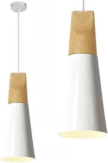 Toolight App058-1Cp Scandi B Hanglamp Wit 14,5X10X26Cm