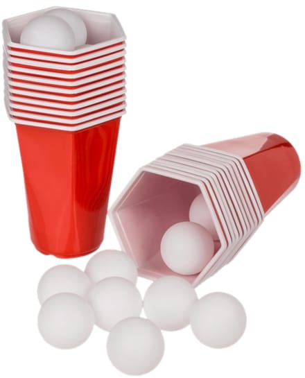 Hexagon beer pong spel (set van 37) van OOTB