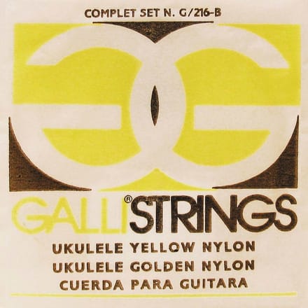 Galli G-216-Y Ukulele Snarenset – Yellow Nylon