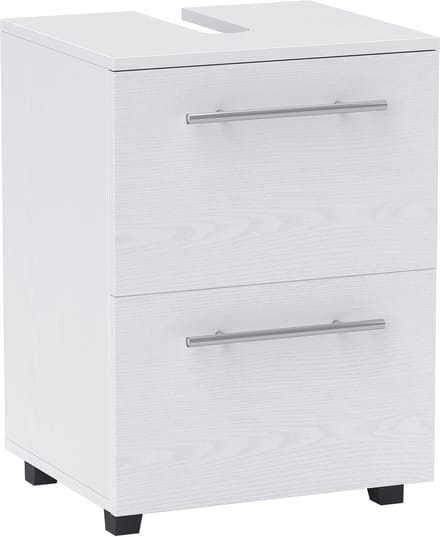 HOMCOM - Wastafelmeubel - Spaanplaat - 41,5L x 35,5B x 59H cm - Wit