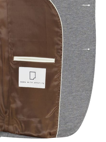 colbert Born With Appetite grijs geprint slim fit