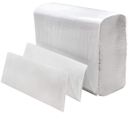 MultiFold Witte Papieren Handdoeken - 500 Vellen in 2 Pakken van 250 Stuks