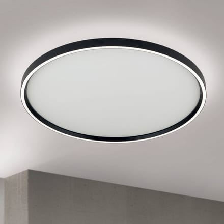 ORION LED plafondlamp MASCA, zwart, Ø 60 cm, CCT, metaal, dimbaar