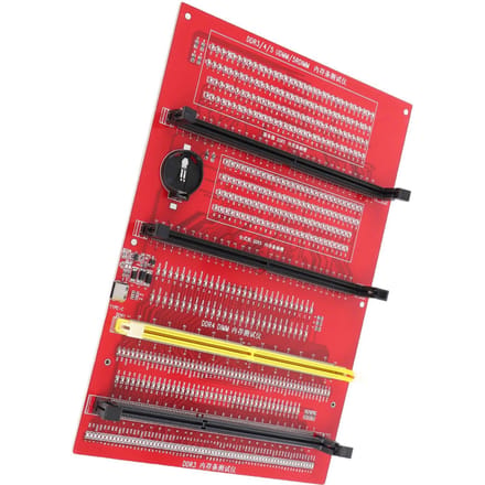 RAM Geheugen Diagnostische Analyzer 4-in-1 Desktop DDR3 DDR4 DDR5UDIMM DDR5RDIMM Tester Kaart met Licht red
