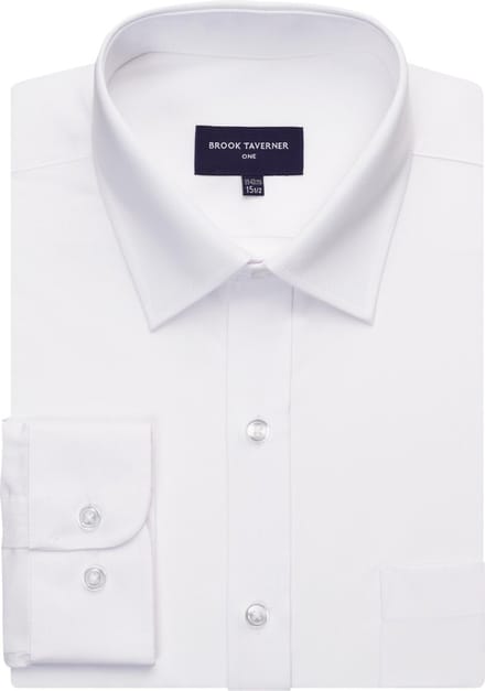 Brook Taverner Overhemd Vulcan BT7889 - White - 43 EU (17 UK)