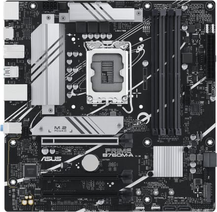 ASUS PRIME B760M-A-CSM (V2) Moederbord - Intel B760 - Intel LGA1700 - DDR5 RAM - Micro-ATX
