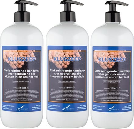 Kluszeep 1 liter - met gratis pomp - set van 3 stuks