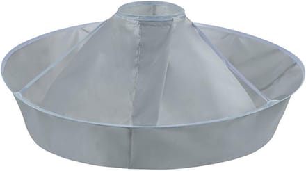 Haarcape Paraplu - Kapsalon Cape - Haarknippen Thuis - Vangt Haarresten - 60 cm Diameter - Grijs