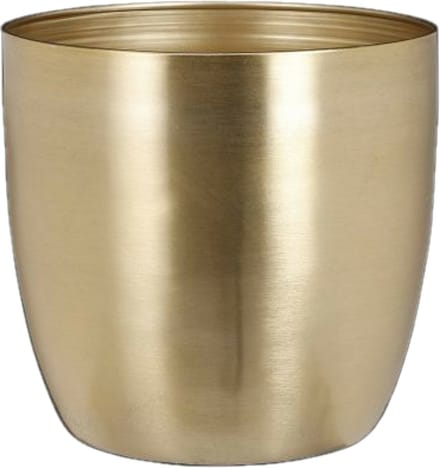 Mica Decorations Alano Bloempot - H19 x Ø20 cm - Metaal - Goud