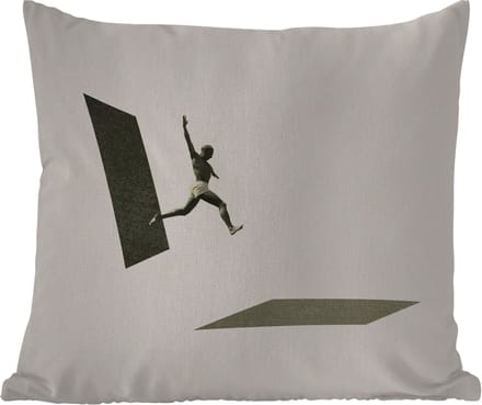 Tuinkussen - Vintage - Man - Design - 40x40 cm - Weerbestendig