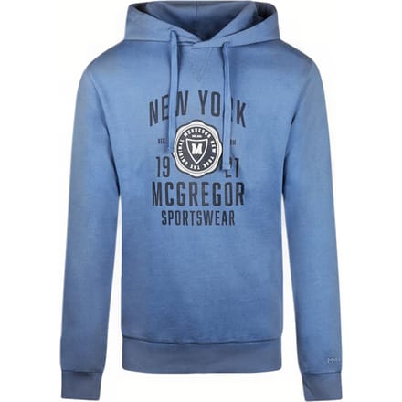 McGregor Graphic Hoody Faded Blue Größe: S | Kaputzenpullis Outlet | Herren | Blau