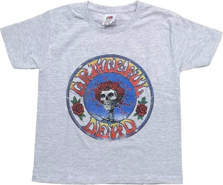 Grateful Dead - Bertha Circle Vintage Wash Kinder Tshirt - Kids tm 10 jaar - Grijs