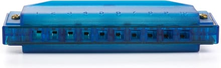 Hohner translucent harmonica kunststof Blauw - voor kinderen - beginner mondharmonica