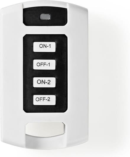 Nedis RF-Afstandsbediening - 2 Kanalen - Programmeerbare knoppen