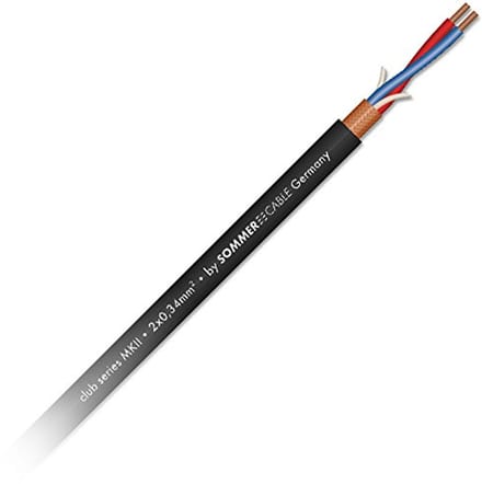 Sommer Cable microfoonkabel 2x 0,34 mm² 100m, Club Series MKII - Mono patch kabel